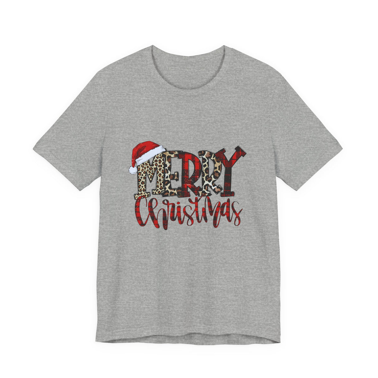 Merry Christmas Leopard Print Tee