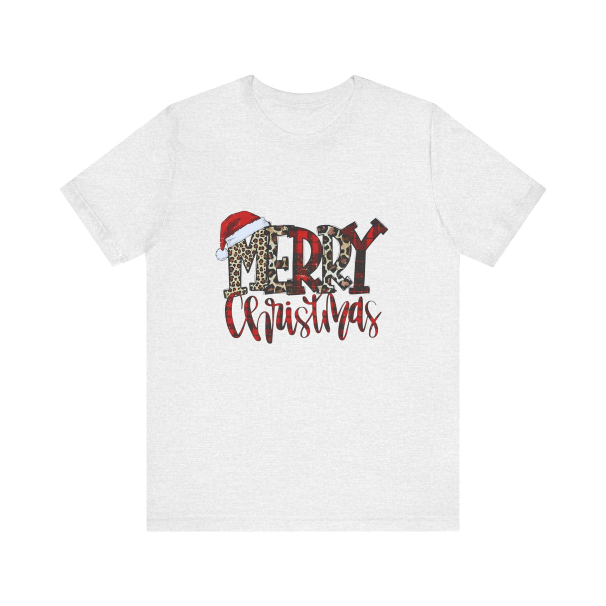 Merry Christmas Leopard Print Tee