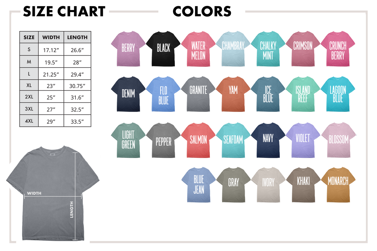 Comfort Colors Wildflowers T-Shirt