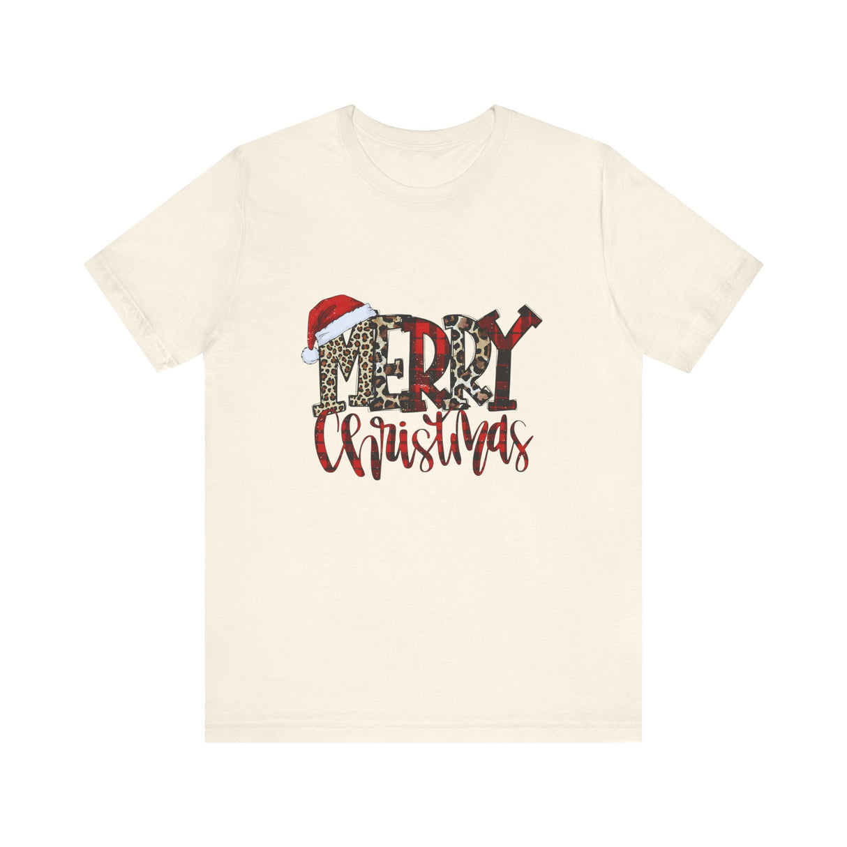 Merry Christmas Leopard Print Tee