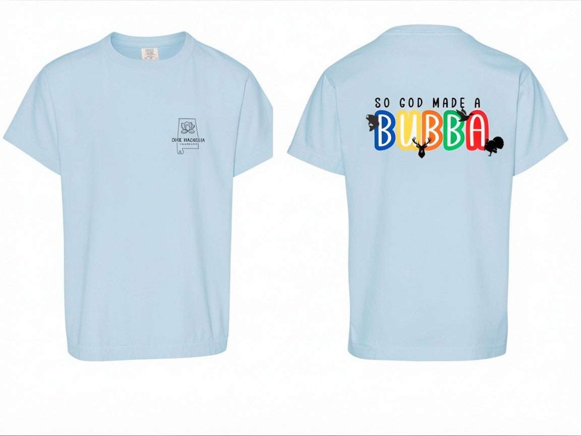 So God Made A Bubba Youth T-Shirt - Comfort Colors