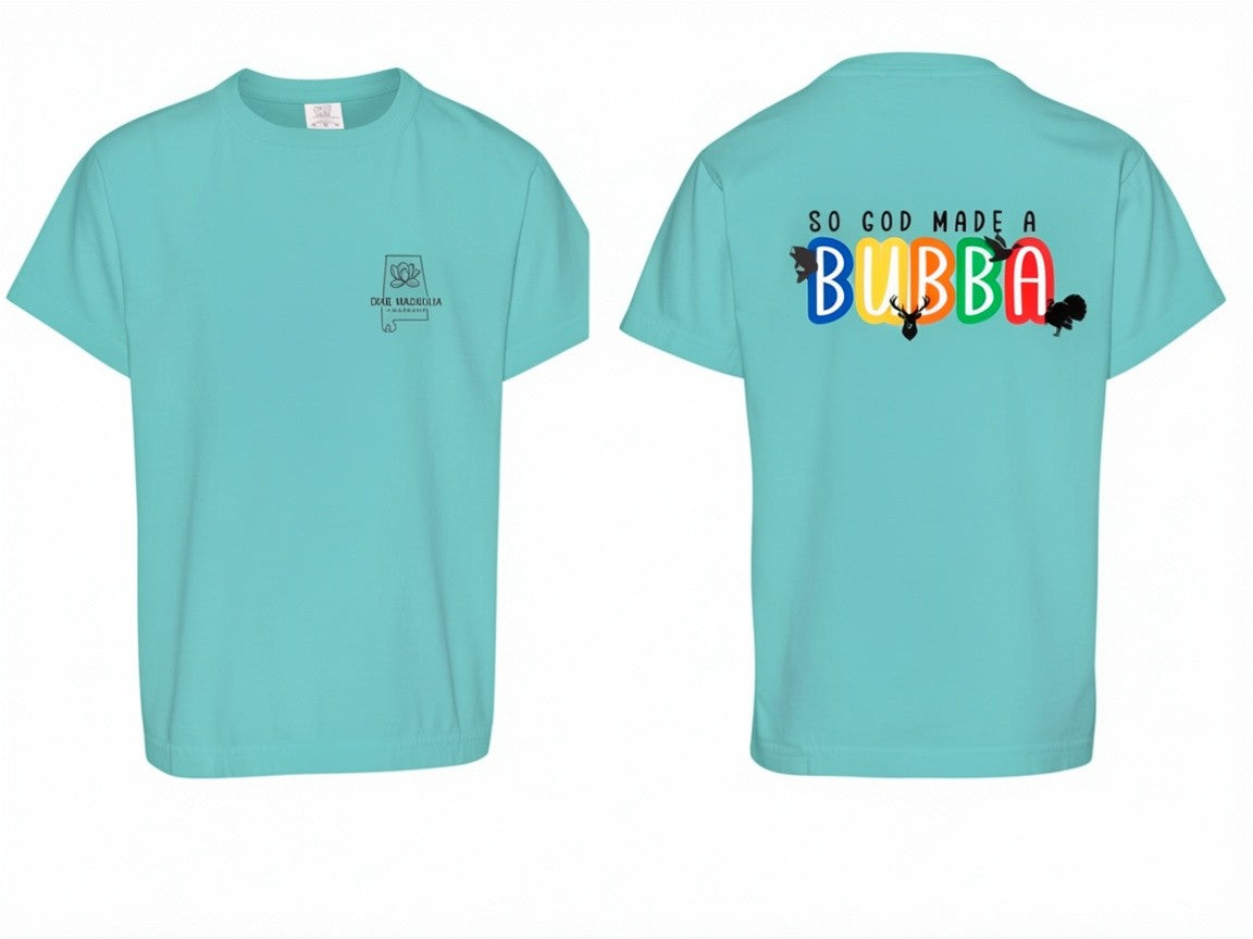 So God Made A Bubba Youth T-Shirt - Comfort Colors