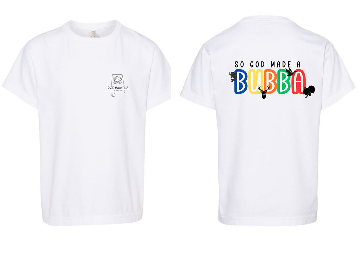 So God Made A Bubba Youth T-Shirt - Comfort Colors