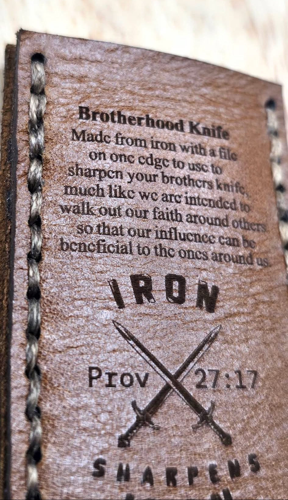 Brotherhood 5th Pocket Knife - Iron Sharpens Iron