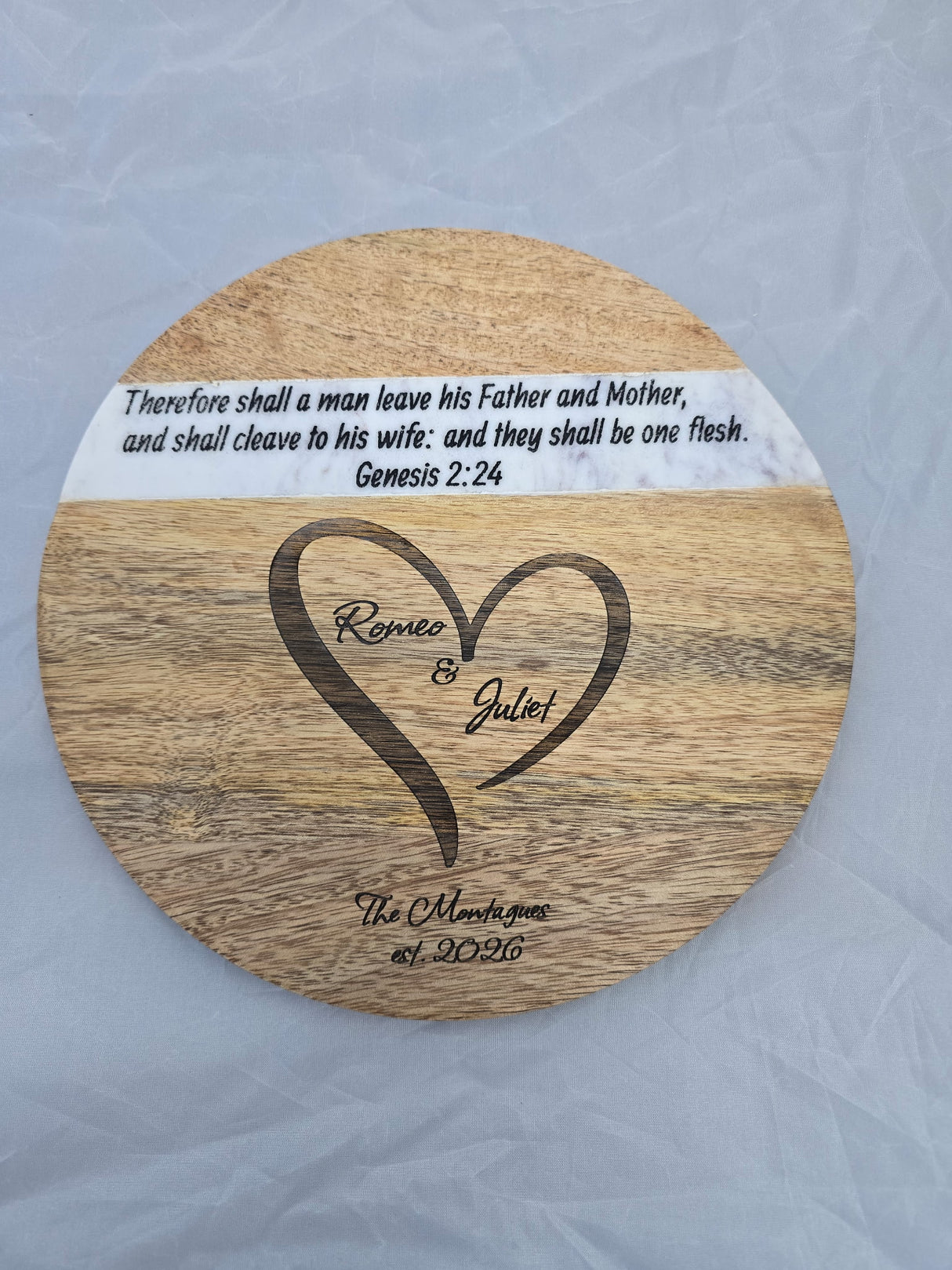 Cutting Board with Marble