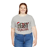 Merry Christmas Leopard Print Tee