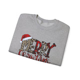 Merry Christmas Script with Santa Hat Sweatshirt