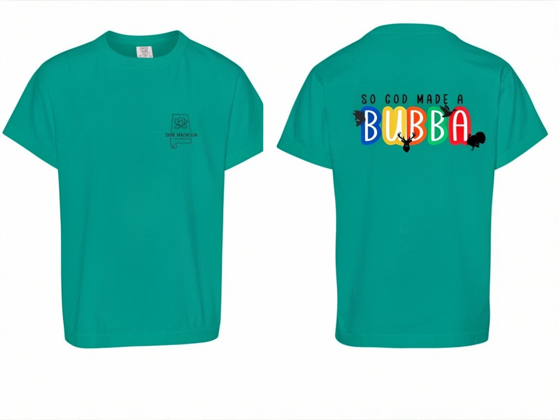 So God Made A Bubba Youth T-Shirt - Comfort Colors