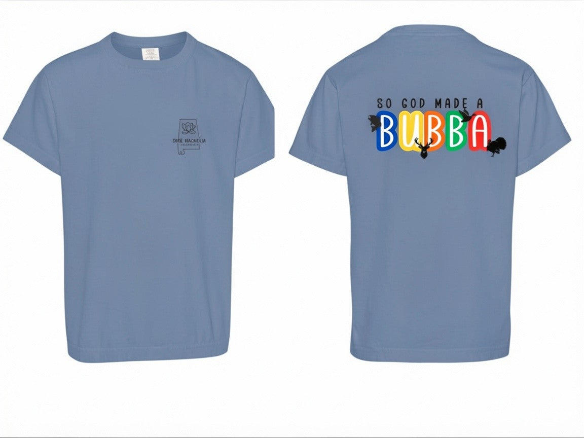 So God Made A Bubba Youth T-Shirt - Comfort Colors