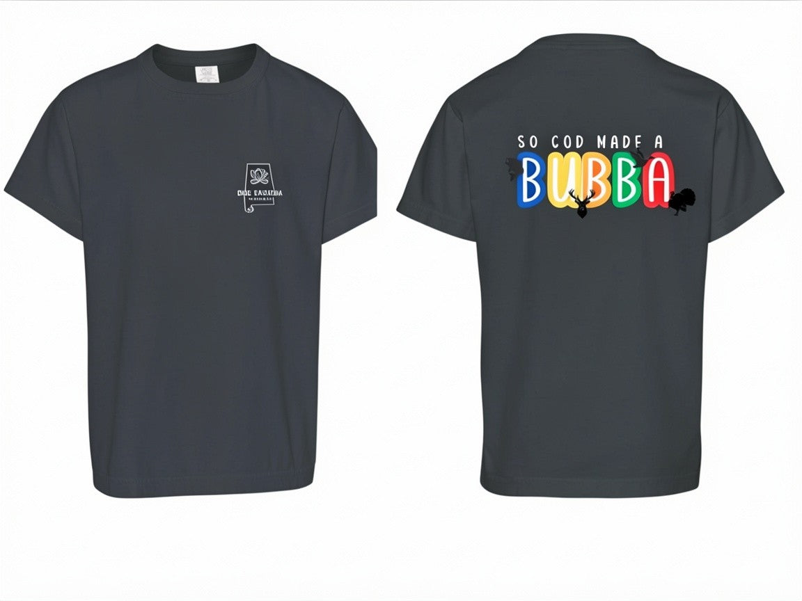 So God Made A Bubba Youth T-Shirt - Comfort Colors