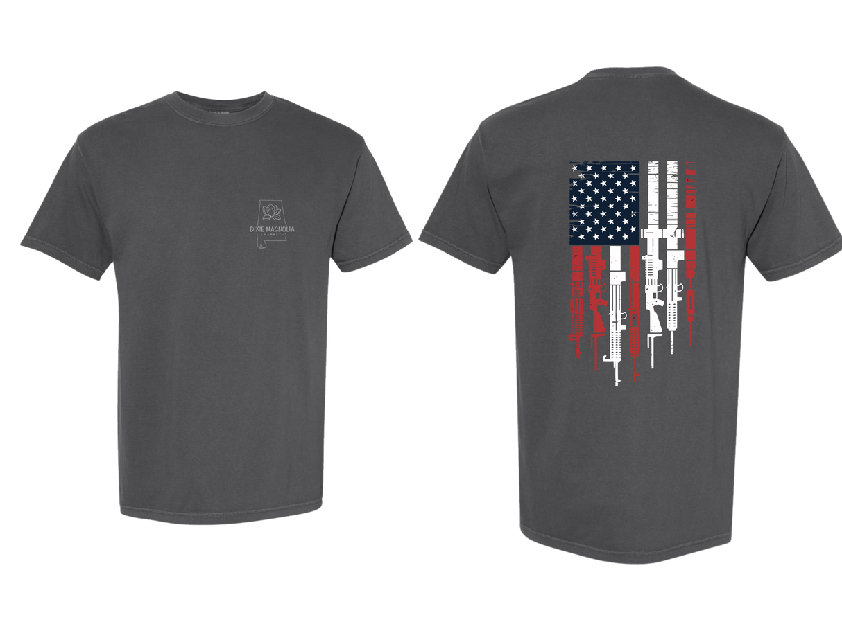 Dixie Magnolia Market Patriotic Pew Flag T-Shirt Comfort Colors