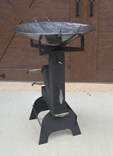 Rocket Stove Discada and Holder Attachment