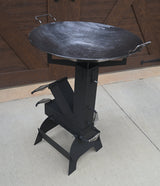 Rocket Stove Discada and Holder Attachment