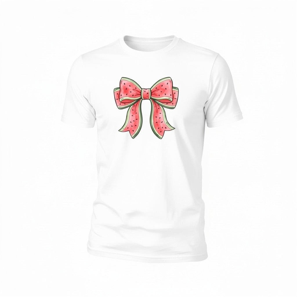 Watermelon Bow T-SHIRT - Comfort Colors