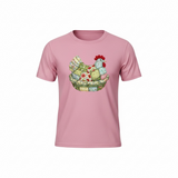 Chicken Quilted look T-Shirt