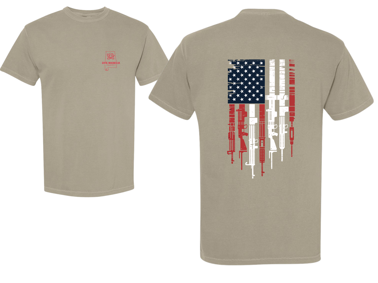 Dixie Magnolia Market Patriotic Pew Flag T-Shirt Comfort Colors