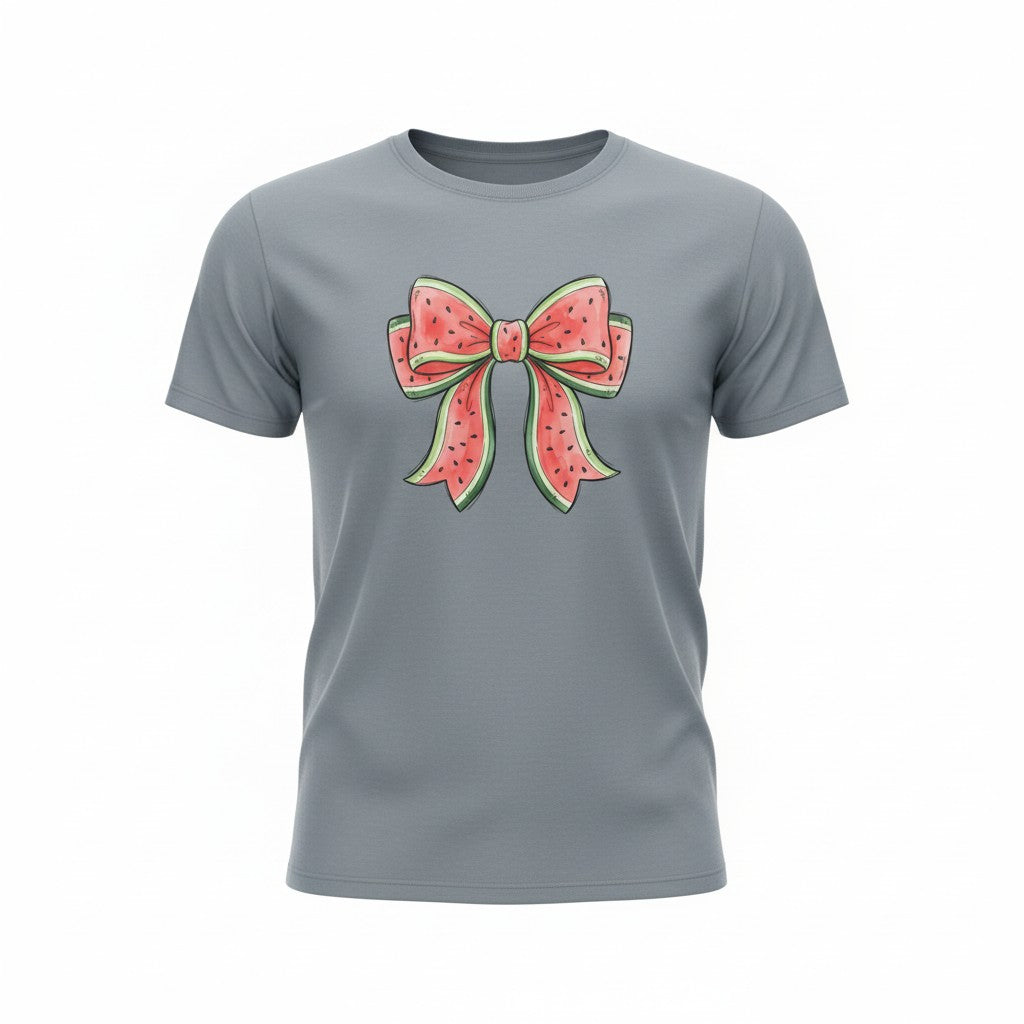 Watermelon Bow T-SHIRT - Comfort Colors