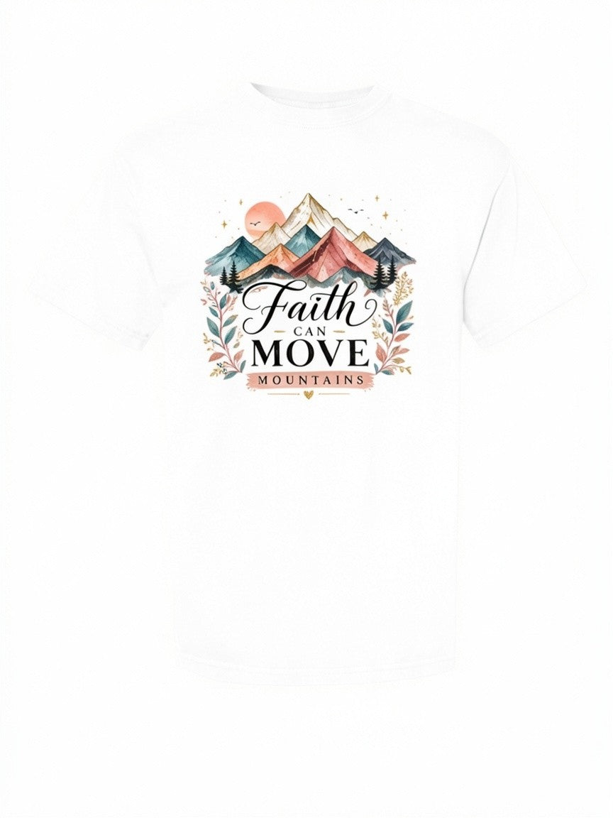 Faith Can Move Mountains Comfort Colors T-Shirt